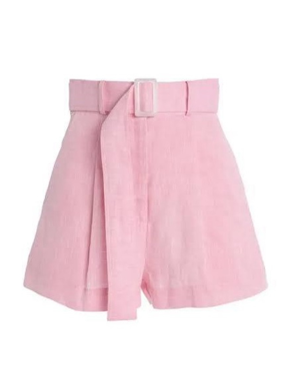NWT Matthew Bruch Pleated Pink Tencel Linen Short